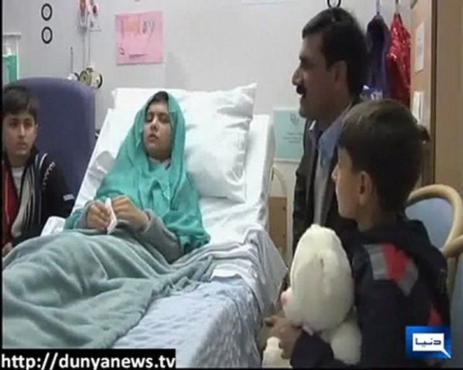 First video of MALALA Yousafzai in London.