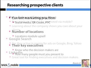 BrickandMobile Advanced Sales Training - 9 Key Questions