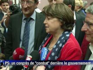 Un congrès PS sous le signe du "combat" derrière le gouvernement