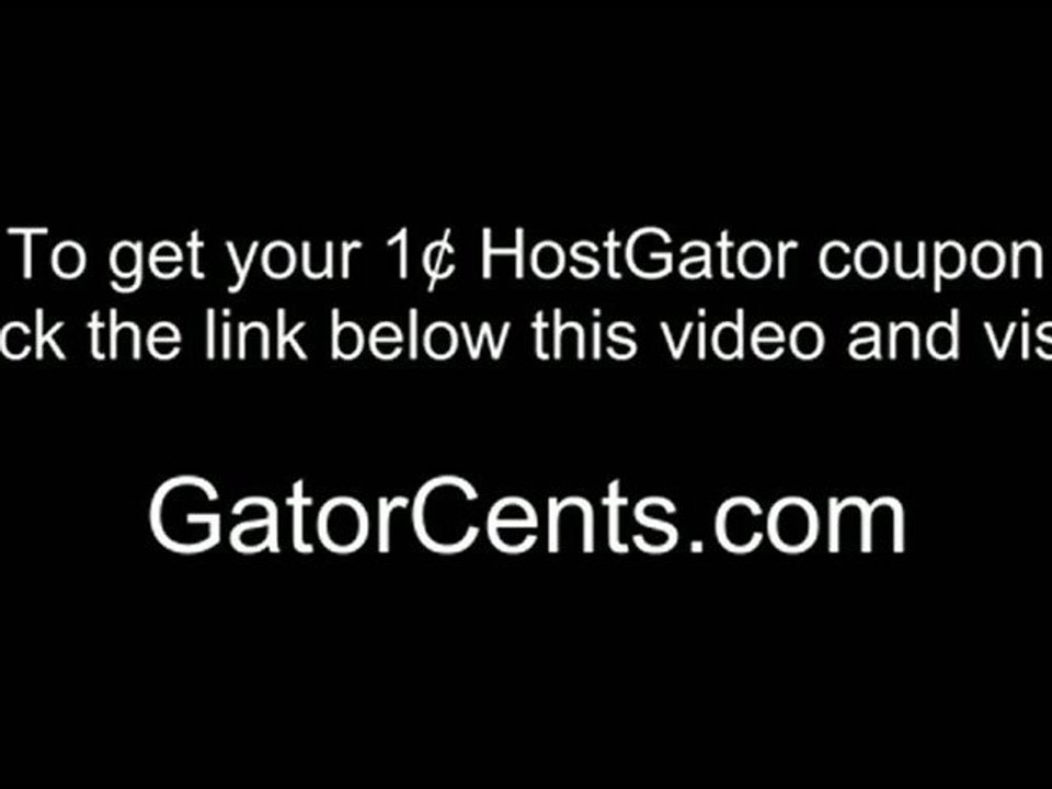 Web Hosting Providers - HostGator Coupon Code: GATORCENTS