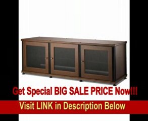 Salamander Synergy 237 A/V Cabinet with Three Doorse Doors -Cherry/Black