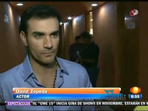 Se presentó UNDP en el teatro San Rafael, David Zepeda @davidzepeda1 hará telenovela en el 2013 || 1N