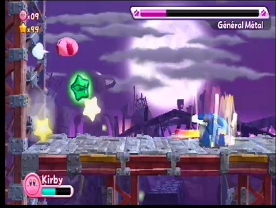 Kirby’s Adventure Wii - Boss : Général Métal 6-6