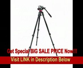 Manfrotto 502 Video Head with 535 Carbon Fiber Tripod and Padded Bag MVK502C