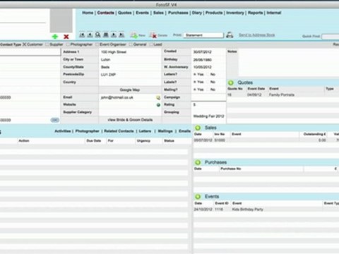 Photography Studio Software | Create Event