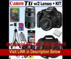 Canon EOS Rebel T1i 15.1 MP CMOS Digital SLR Camera with EF-S 18-55mm f/3.5-5.6 IS Lens & EF 75-300mm f/4-5.6 III Telephoto Zoom Lens   8GB Deluxe Accessory Kit