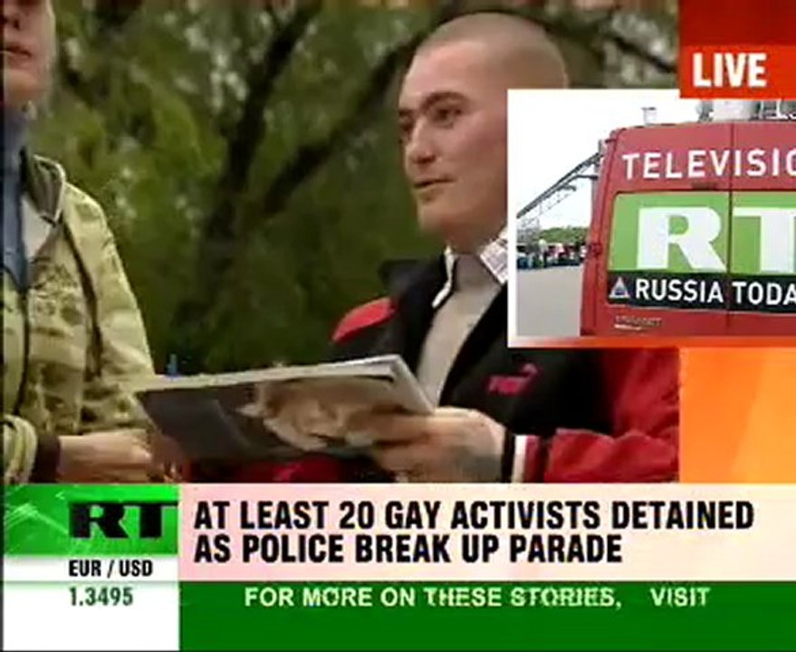 Police disperse gay pride parade