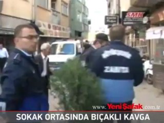 Bıçaklı kavga kameralarda