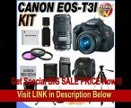 Canon EOS Rebel T3i 18 MP CMOS Digital SLR Camera and DIGIC 4 Imaging with EF-S 18-55mm f/3.5-5.6 IS Lens & Canon EF 75-300mm f/4-5.6 III Telephoto Zoom Lens (2 Lens Kit!!!!) W/32GB SDHC Memory  Extra LPE8 Battery   AC/DC Charger   3 Piece 58MM Filte