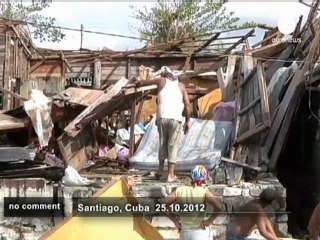 Sandy leaves Cuba shattered - no comment