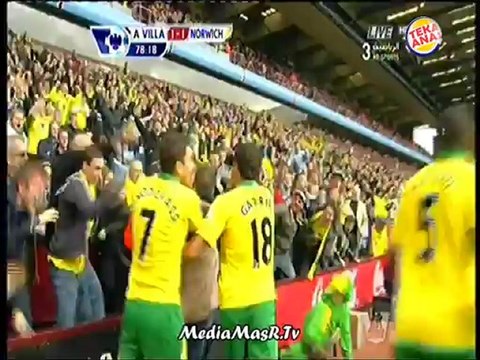 أهداف مباراة استون فيلا 1-1 نوريتش سيتي - الجولة الـ 9