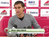 Conférence de presse Dijon FCO - AJ Auxerre : Olivier DALL'OGLIO (DFCO) - Jean-Guy  WALLEMME (AJA) - saison 2012/2013