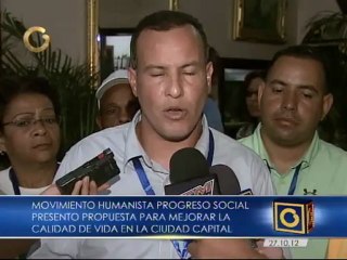 Movimiento Humanista Progreso Social presenta propuesta para mejorar calidad de vida en Caracas