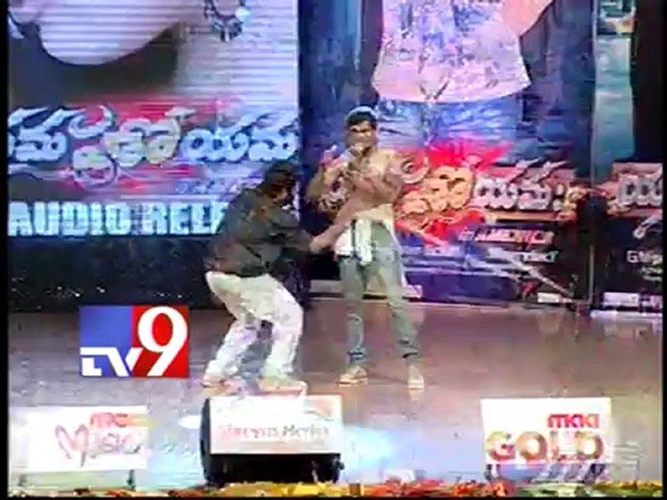 Rocky and team performs comedy skit @ Yamaho Yama audio release