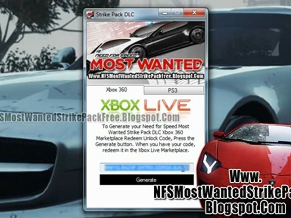 Need for Strike Most Wanted Strike Pack DLC Free on Xbox 360 And PS3