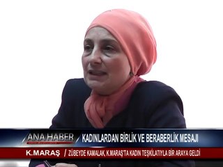 KADINLARDAN BİRLİK VE BERABERLİK MESAJI