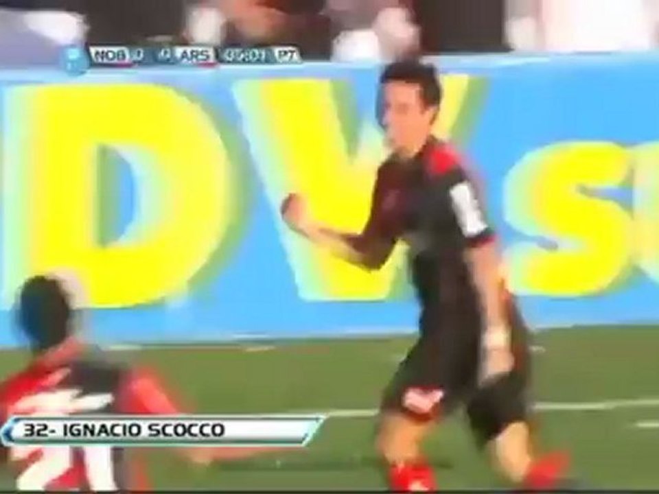 Gol de Scocco. Newell's 2 - Arsenal 1. Torneo Inicial 2012. Fecha 12.