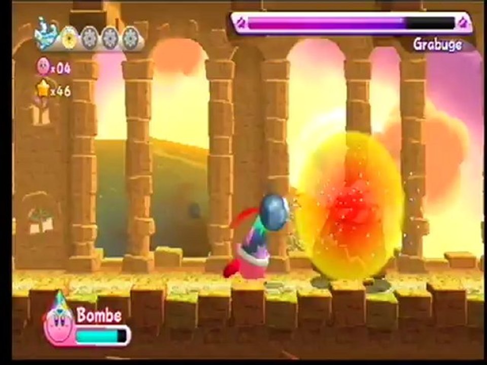 Kirby’s Adventure Wii - Boss : Grabuge du monde 5-2