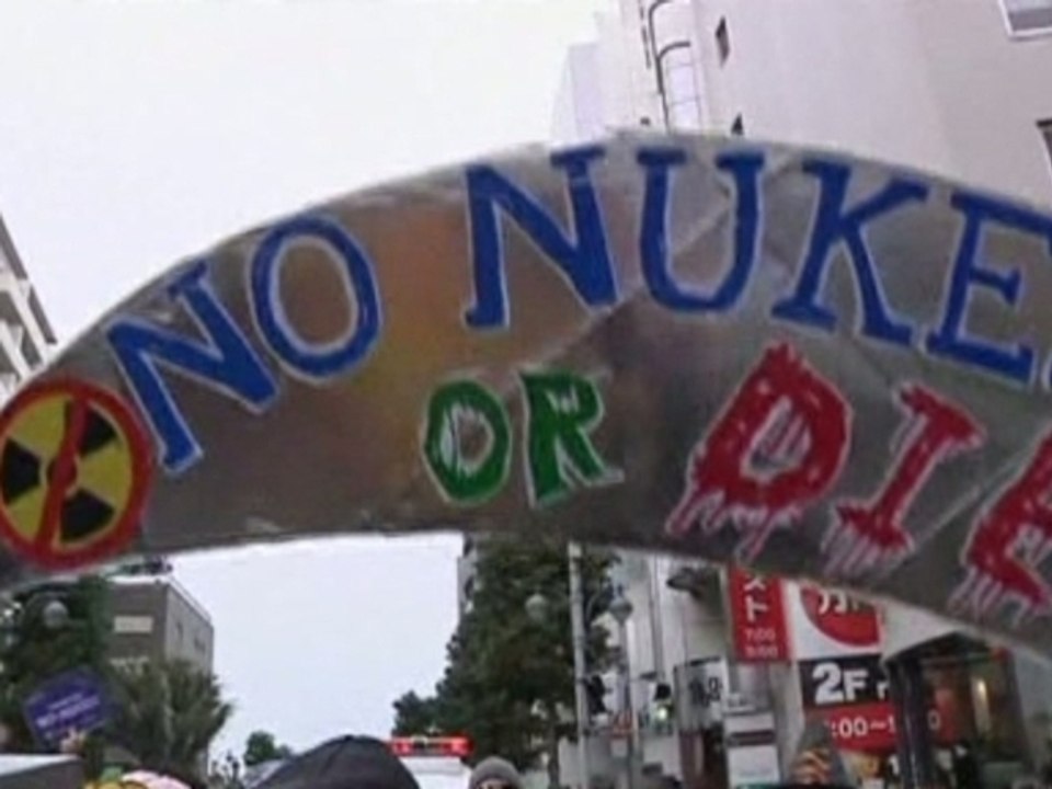 Halloween style protest in Tokyo
