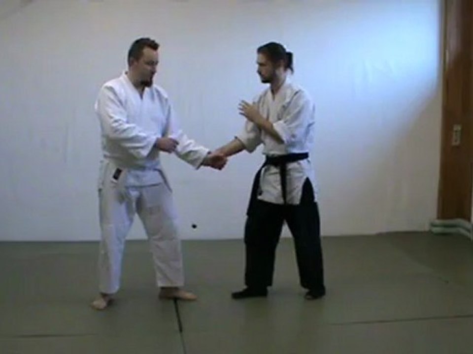 Gyaku hanmi katate dori :  ikkyo omote kihon