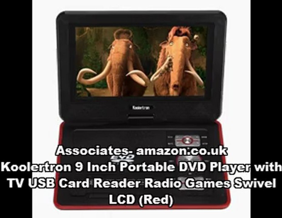 Koolertron 9 Inch Portable DVD Player - Best Portable DVD Player 2012