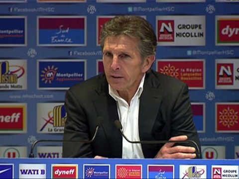 Conférence de presse Montpellier Hérault SC - OGC Nice : René GIRARD (MHSC) - Claude PUEL (OGCN) - saison 2012/2013