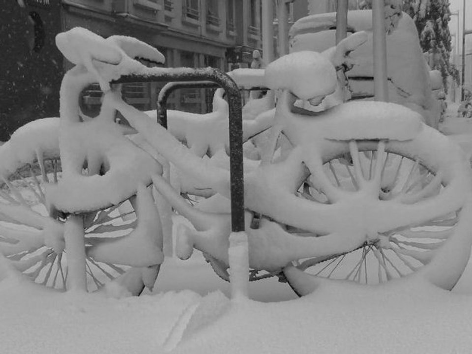 8h - Grenoble s'éveille sous la neige - 28 oct. 2012