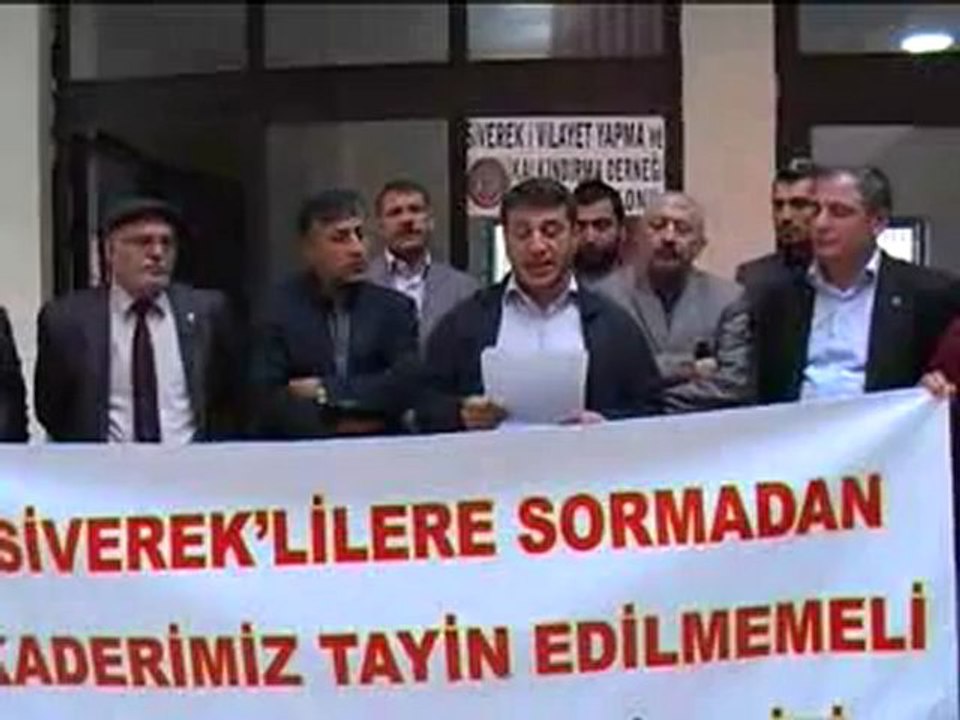 SİVEREK SİVİL İNSİYATİFİN BÜYÜK ŞEHİR BASIN AÇIKLAMASI