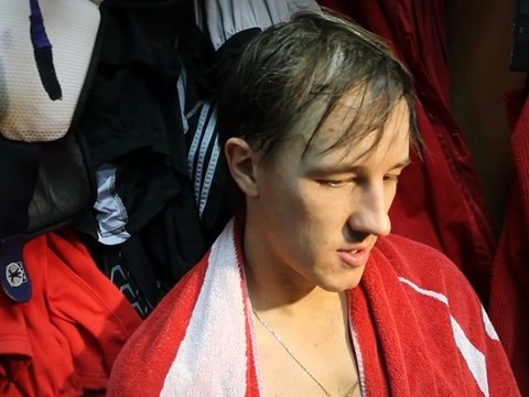 Олег Губин после игры с Ммг