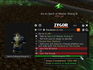 Stealth theme, 3d arrow, progress bar zygor guides 4.0 - world of warcraft