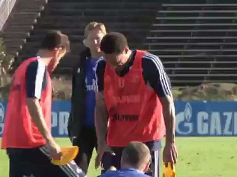 Die Stimmung auf Schalke ist ausgezeichnet