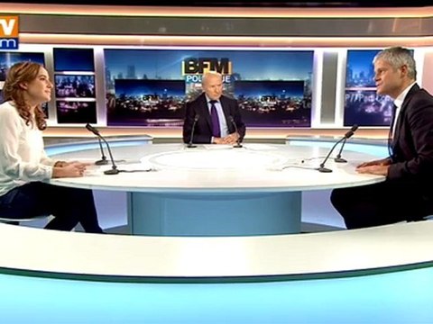 BFM Politique : l'interview de Laurent Wauquiez par Charlotte Chaffanjon du Point