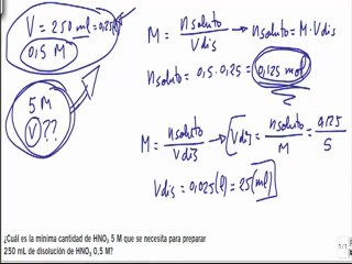 Quimica 1º bachillerato disoluciones ejercicio 18