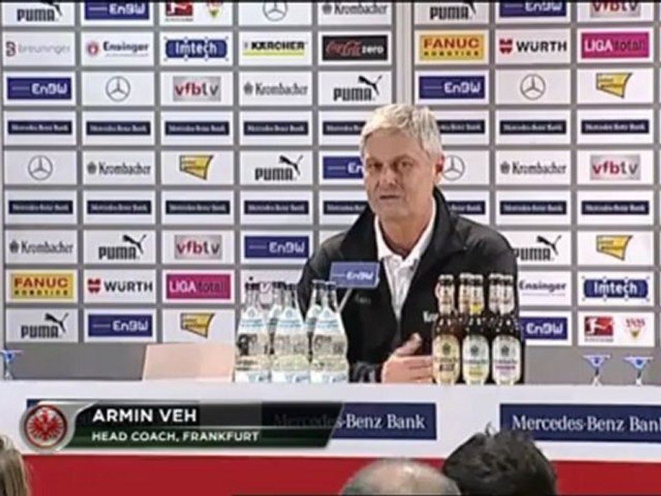 Armin Veh nach der Niederlage in Stuttgart