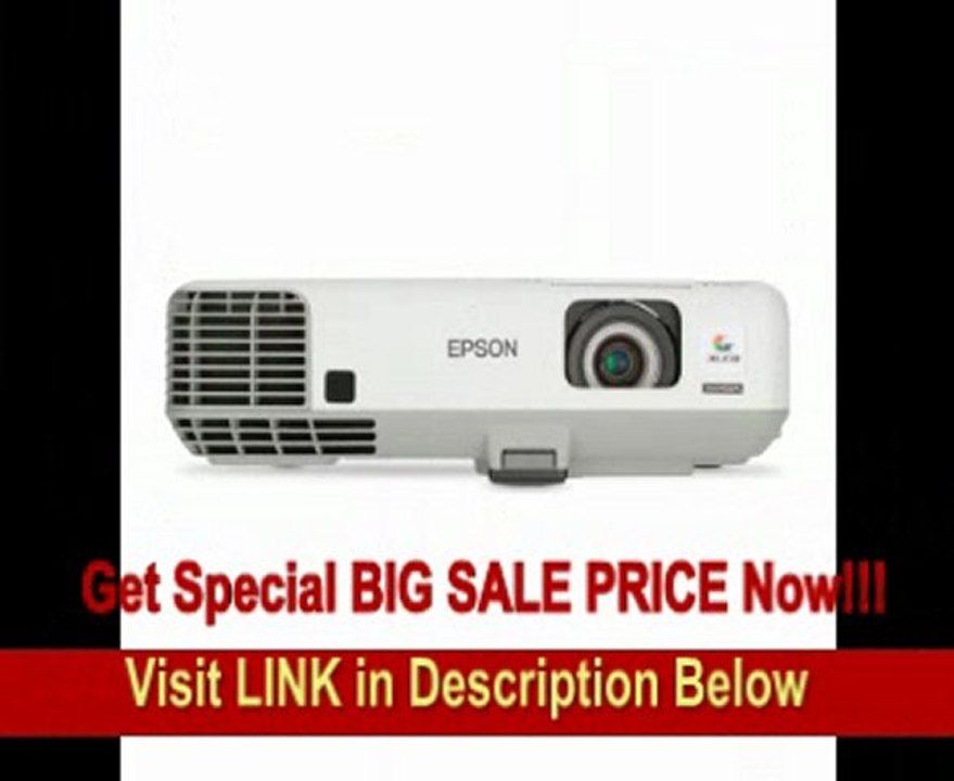 Epson PowerLite 915W Multimedia Projector with 3200 Lumens, 16:10 Aspect Ratio, 2000:1 Contrast Ratio, 1280 x 800 (WXGA) Resolution