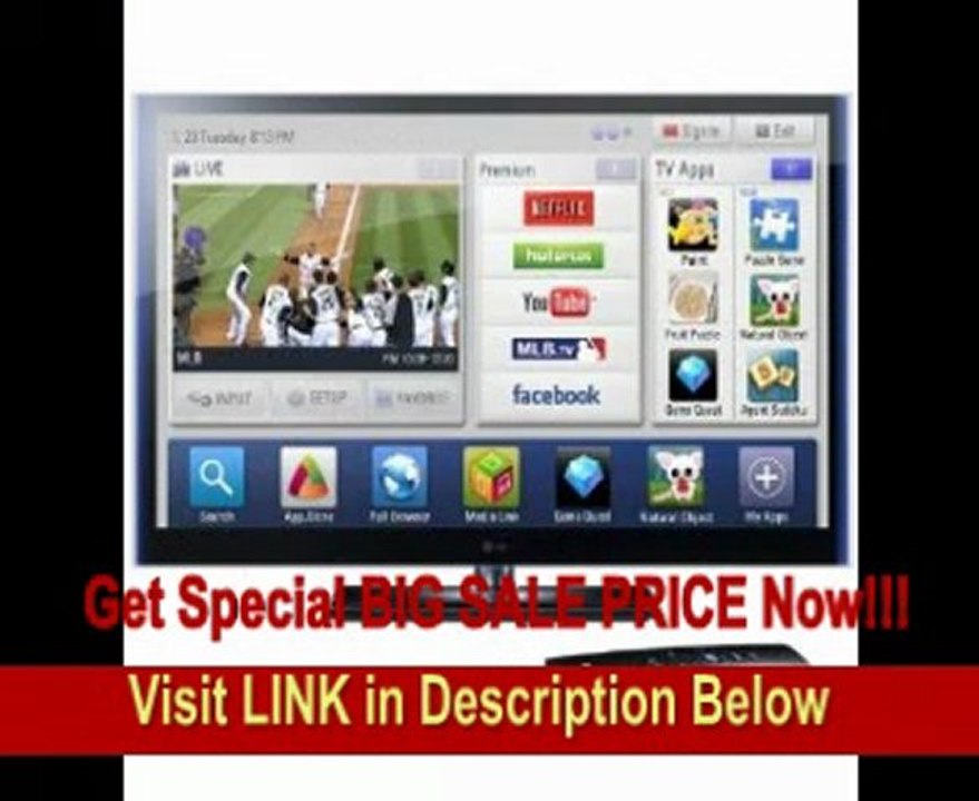 LG Infinia 50PZ950 50-Inch 1080p 600 Hz Active 3D THX Certified Plasma HDTV with TruBlack Filter and Smart TV