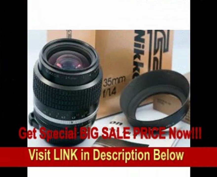 Nikon 35mm f/1.4 Nikkor AI-S Manual Focus Lens for Nikon Digital SLR Cameras