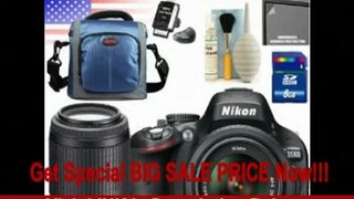 Nikon D5100 16.2MP Digital SLR Camera with 18-55mm f/3.5-5.6G AF-S DX VR Nikkor Zoom Lens + AF-S DX VR Zoom-NIKKOR 55-200mm f/4-5.6G IF-ED Package 1