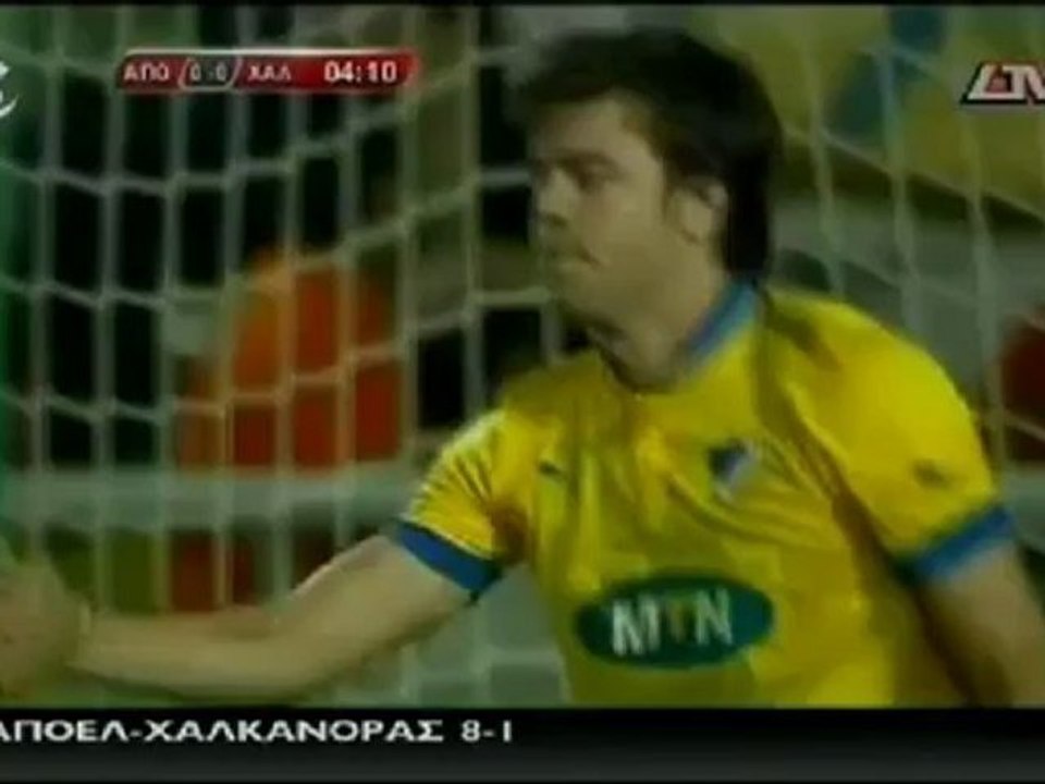 Αποελ-χαλκανορας 8-1 στιγμιότυπα 31-10-2012
