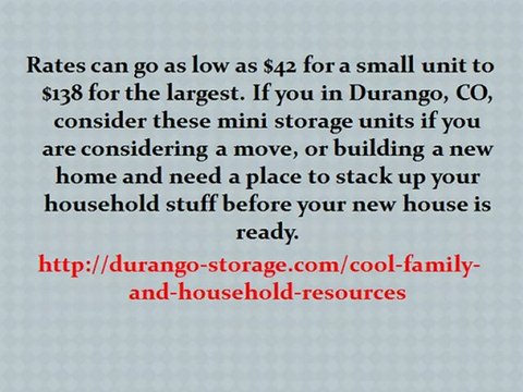 Securely store your stuff in a place besides your home