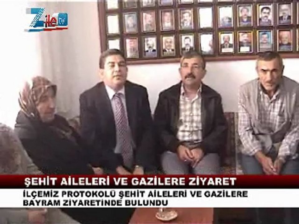 Zile protokolünden şehit ailelerine ve gazilere bayram ziyareti