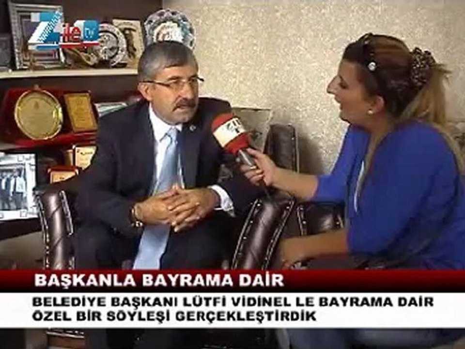 Zile belediye başkanı vidinel ile bayrama dair ropörtaj
