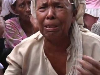 Refugees seek shelter at overpopulated camp