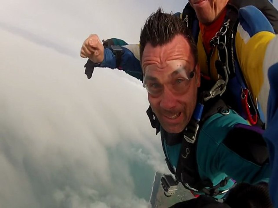 Le saut en parachute de Gilles