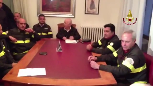 Potenza - Terremoto nel Pollino 11 - Riunione tecnica Vigili del Fuoco (28.10.12)
