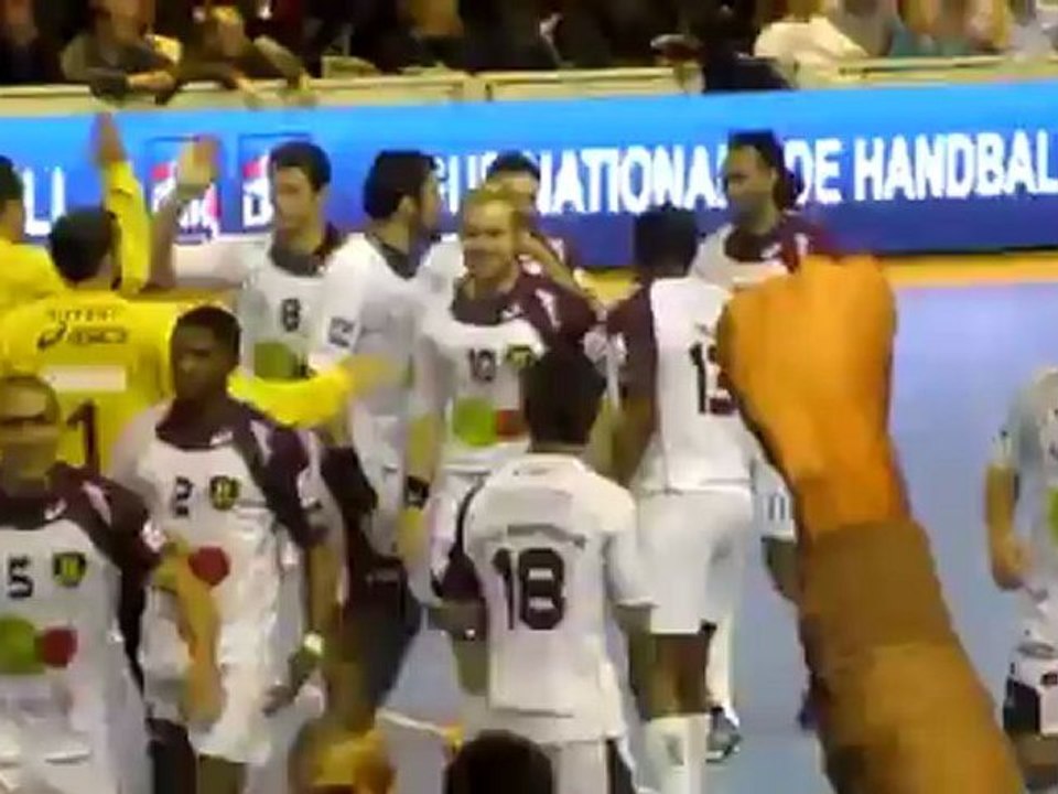 PSG Handball - Nantes / Coupe de la Ligue Handball / Coup-franc de la victoire Maqueda