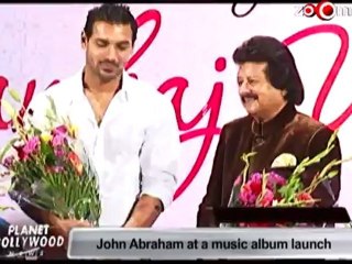 John Abraham at a music album launch