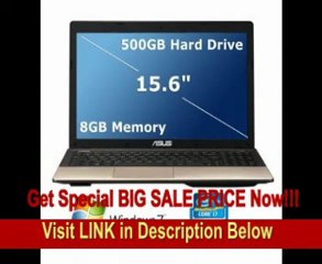 ASUS R500VD 15.6 Laptop with 3rd Gen Intel Core i7-3610QM Processor with Turbo Boost 2.0, 8GB DDR3 Memory, 500GB HDD, 2GB NVIDIA GT 610M graphics, DVD+/-RW, Windows 7 Home Premium 64-bit - Mocha