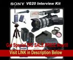Sony NEX-VG20H Interchangeable Lens HD Handycam Camcorder With Sony 18-200mm E-mount Lens   Interview Package - Includes: Wireless Lapel & Handheld Microphone Set, 3 Piece Filter Kit (UV,CPL,FLD), 32GB SDHC Memory Card, Card Reader, Full Size Tripod,