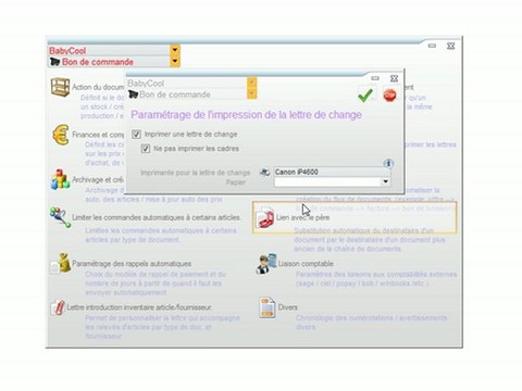 Documents - Optimizze: Lettre de change - Comportement en détail - ERP - v16